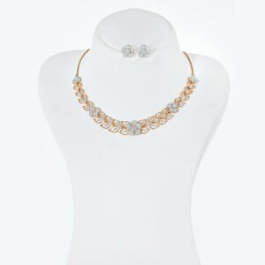 Diamond Fancy Flower Necklace