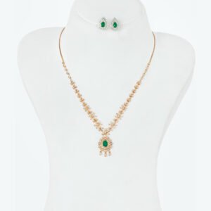 Diamond with Emerald Necklace