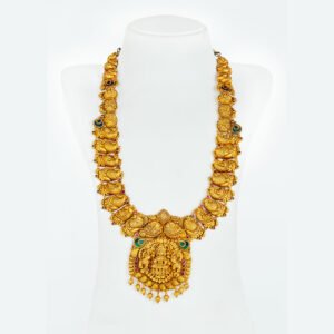 Goddess Lakshmi Antique Temple Gold Necklace