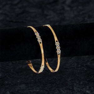 Rhodium Fancy Bangle 1